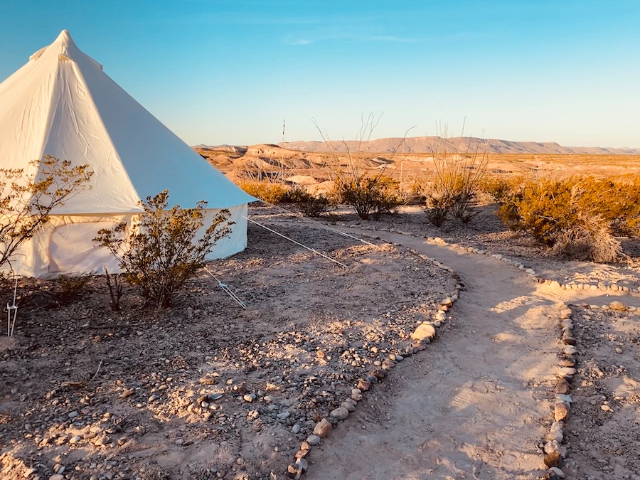 Paysage de glamping
