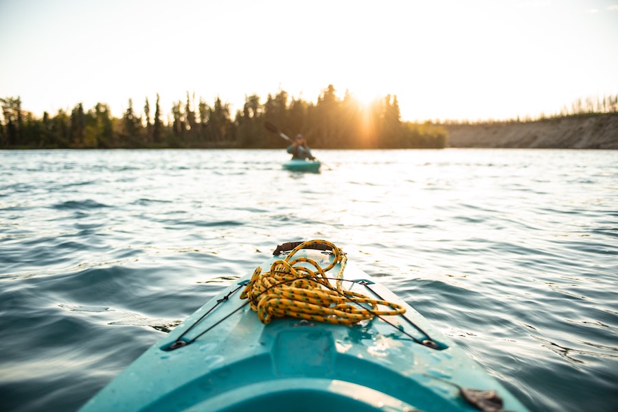 kayak sur le lac