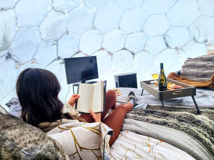 Glamping geodätische Kuppel
