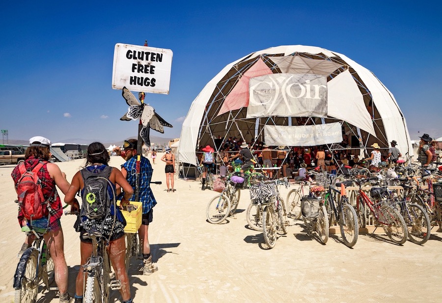 Geodätische Kuppel auf dem Burning Man Festival
