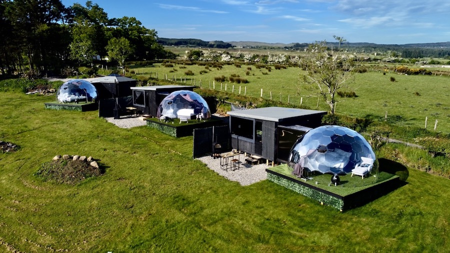 Geodätische Kuppeln glamping mit Hypedome glamping pods