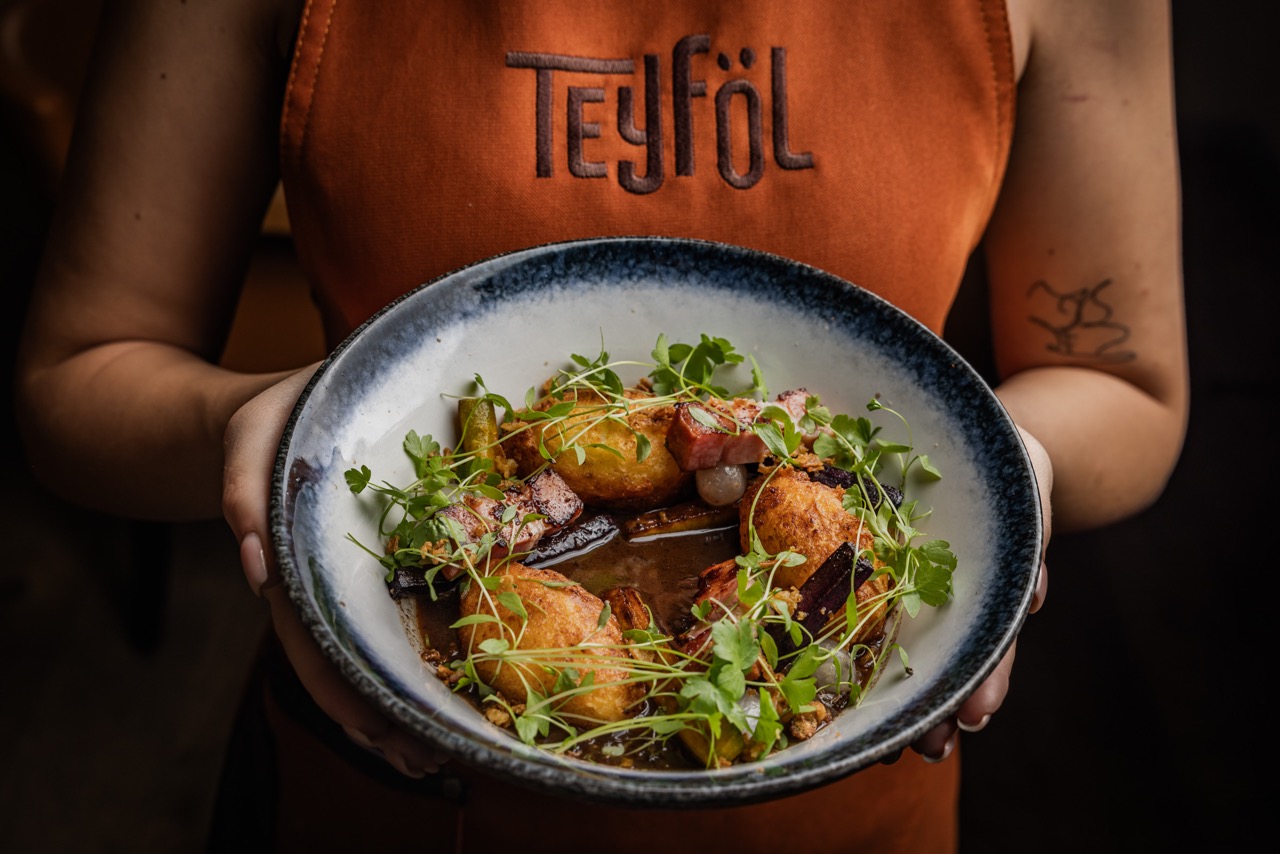 Die Küche von Teyfol verbindet traditionelle ungarische Rezepte mit einer modernen Note