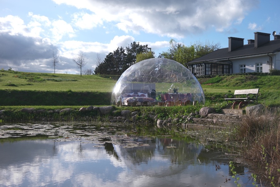 Hypedome L große geodätische Glamping-Kuppel