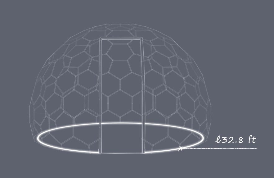 Hypedome S - Umgebungs-LED-Streifen - Länge - Imperial