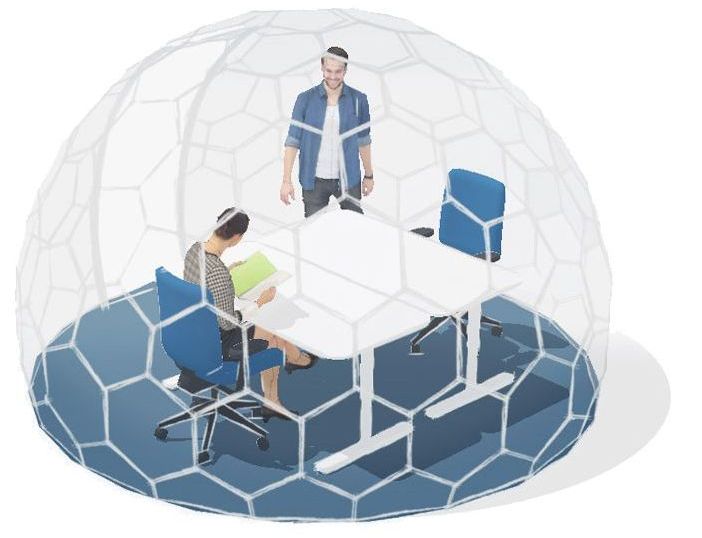 Bureau à domicile en extérieur