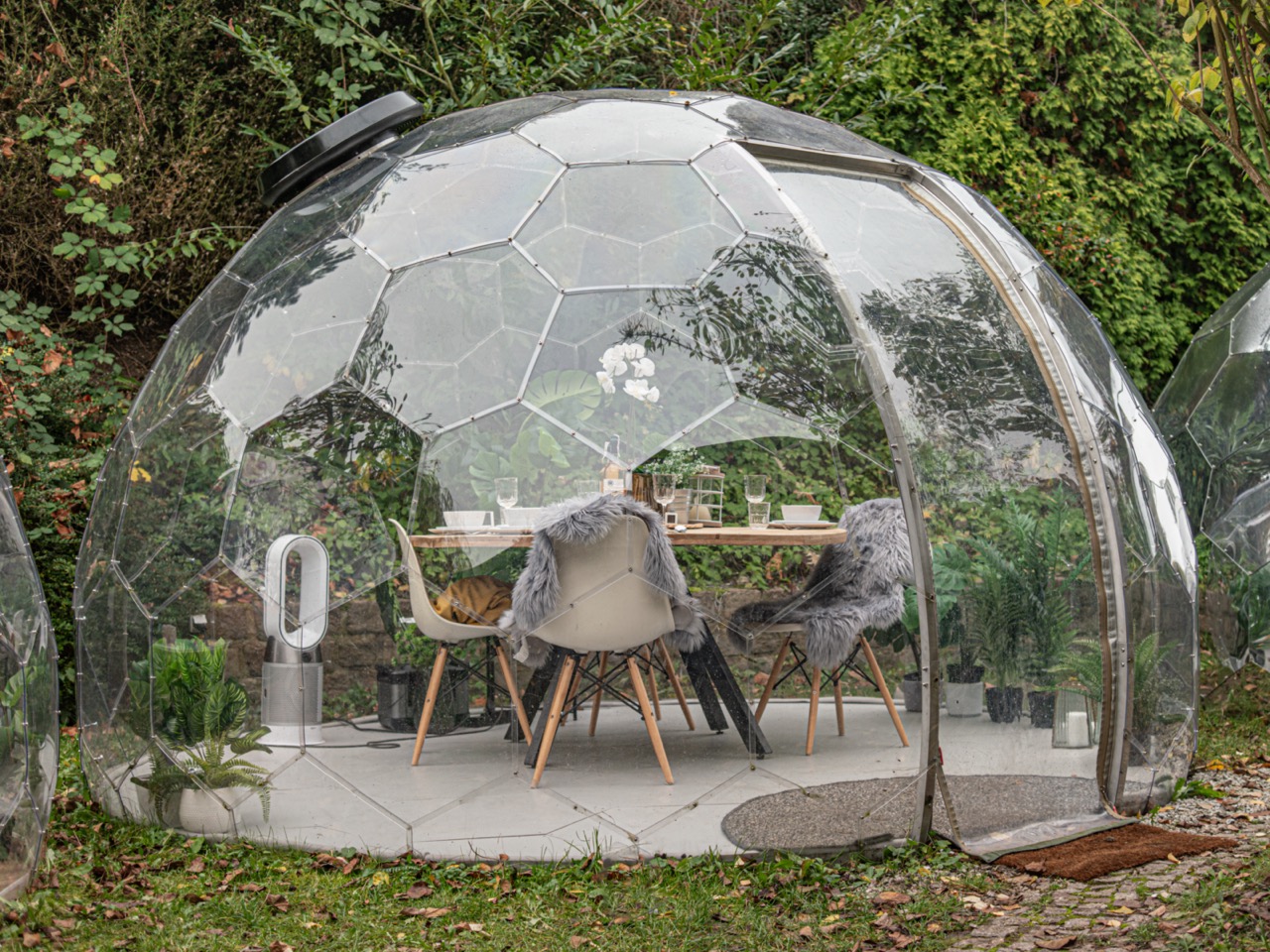 Beheizung eines Pods mit Heizlüfter
