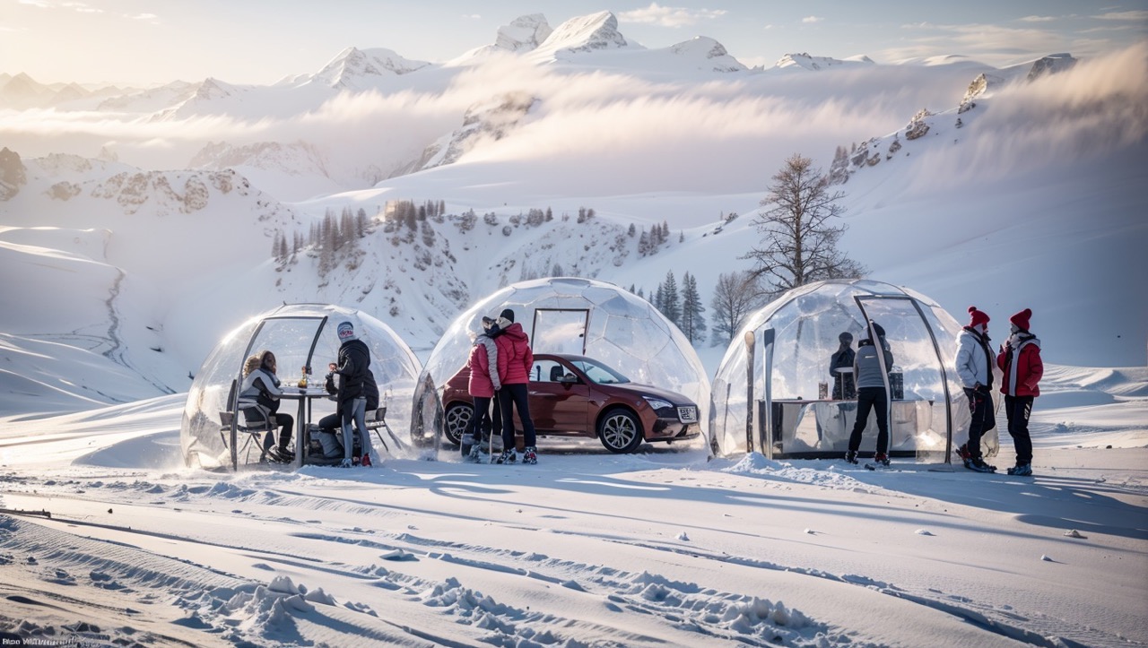 Promouvoir les activités hivernales à l'intérieur d'un Hypedome