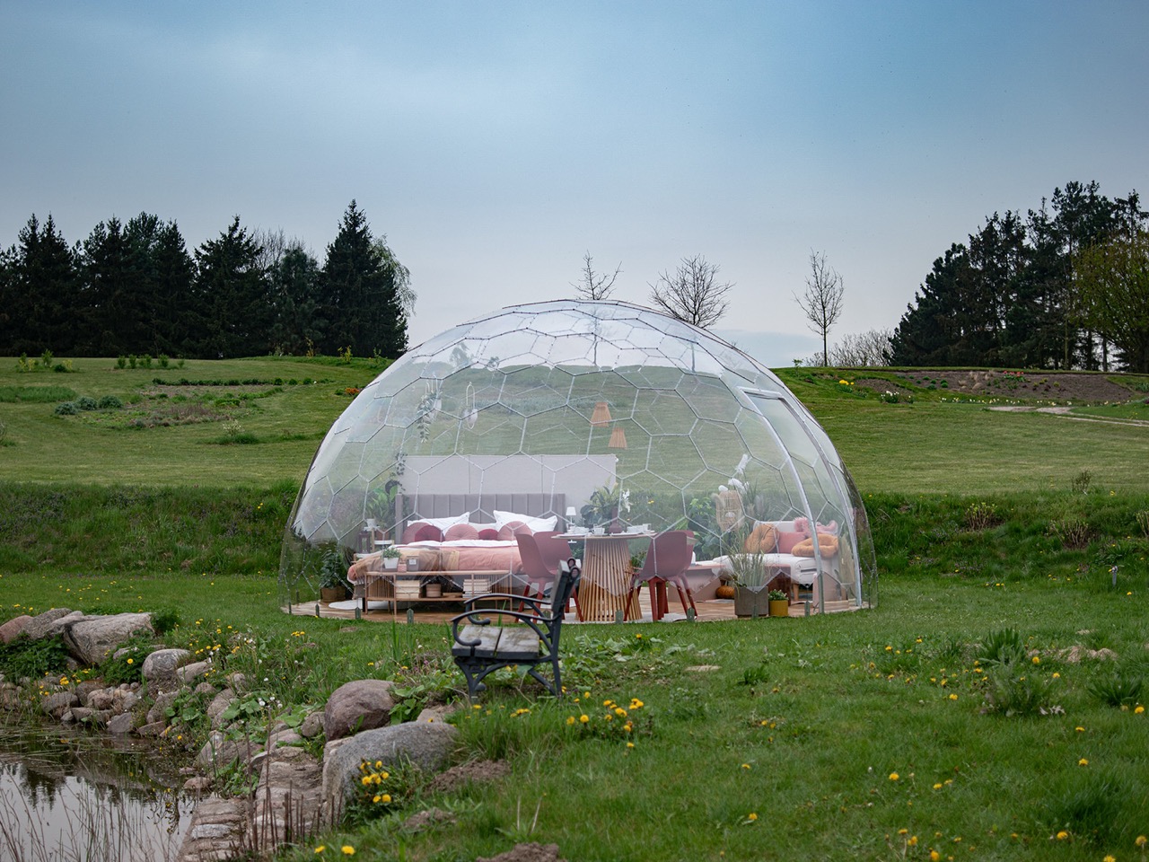 Hypedome L große Glamping-Kuppel
