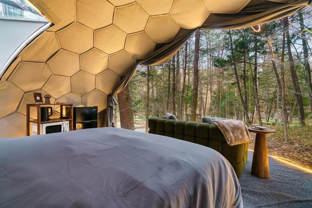 Dimensioni della capsula glamping Hypedome M