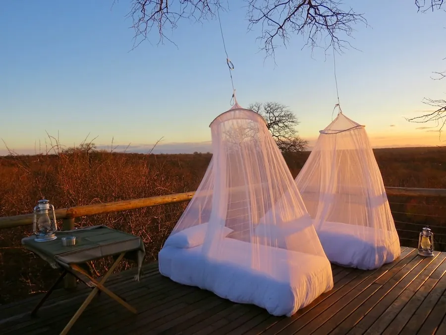 Sleeping under the stars without a tent