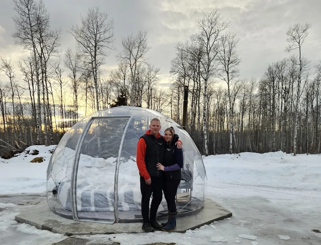Pam and Ian and their Hypedome bedroom dome